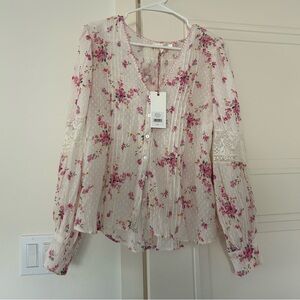 NWT LoveShackFancy Merida Blouse
